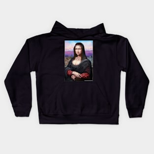 Mona Lisa Fan Art Kids Hoodie